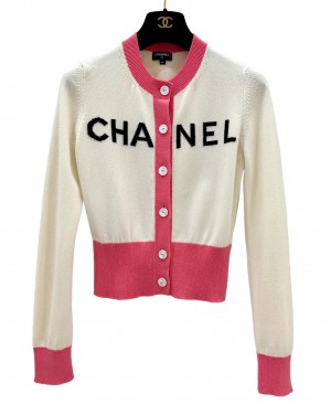 CHANEL 2019 Spring Summer 19S Pink Cashmere Cardigan 34