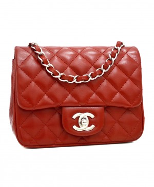 CHANEL Classic Mini Flap Bag Red