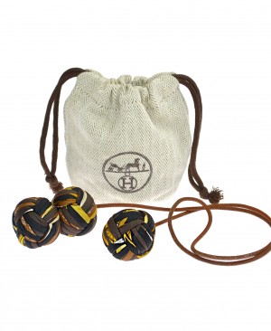 HERMES Silk Balls Pompom Bag Charm HM200166